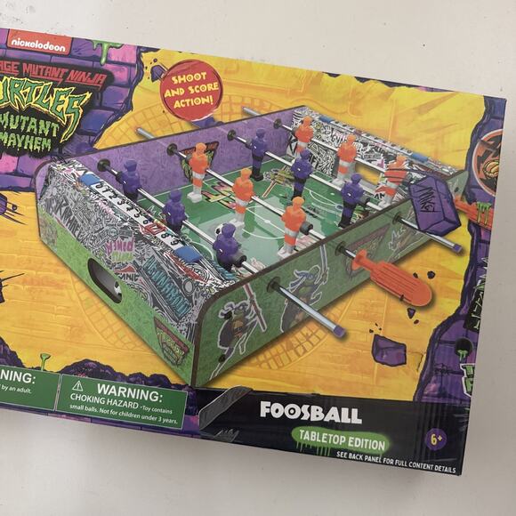Teenage Mutant Ninja Turtles Mutant Mayhem Foosball Tabletop Edition UNUSED READ - Picture 2 of 8